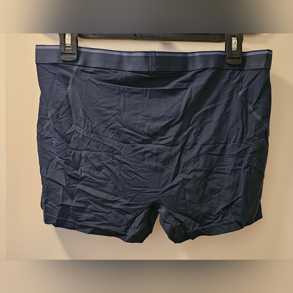 2xist Men's Speed Dri Electric Low-Rise Trunk Navy Blue Boxer Brief - Size Large - Picture 2 of 8